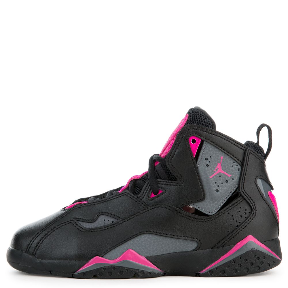 Jordan True Flight BLACK/DARK GREY/DEADLY PINK