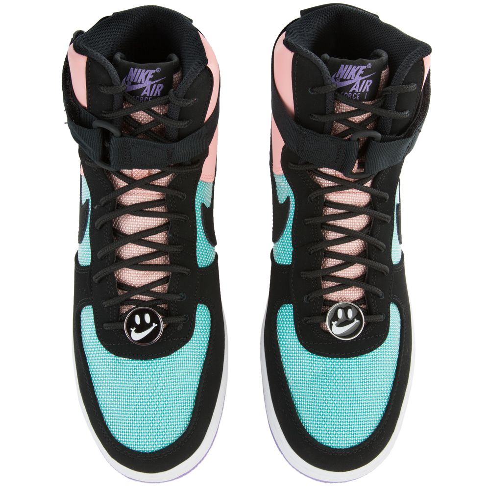 AIR FORCE 1 HIGH '07 LV8 HYPER JADE/BLACK-BLEACHED CORAL AIR FORCE 1 HIGH '07 LV8 HYPER JADE/BLACK-BLEACHED CORAL
