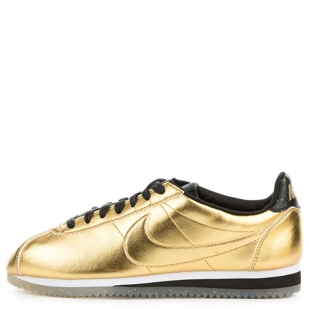 nike classic cortez black metallic gold