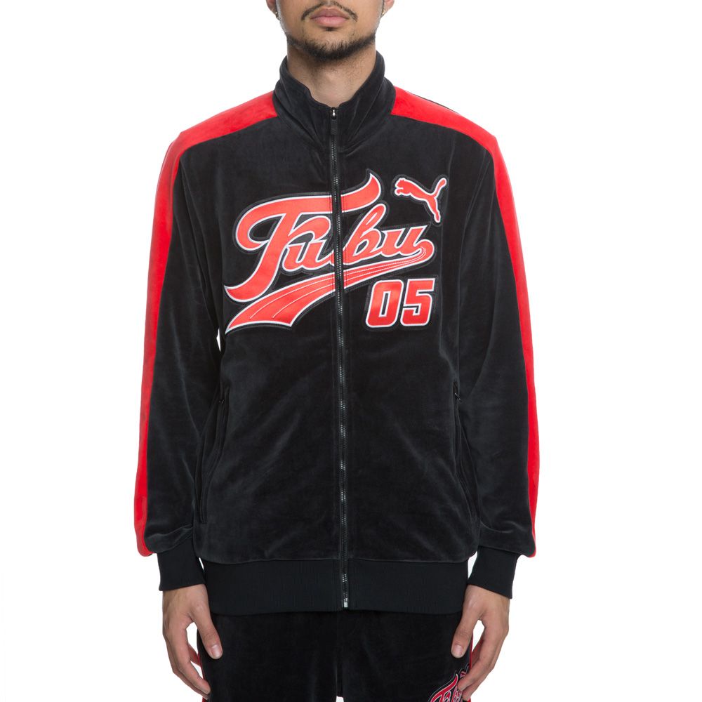 MEN'S PUMA X FUBU JACKET PUMA BLACK/HIGH RISK RED