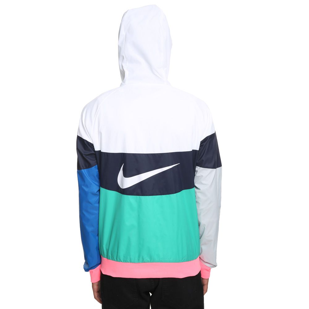 MEN'S NIKE SPORTSWEAR WINDRUNNER JACKET HD GX QS WHITE/OBSIDIAN/KINETIC ...