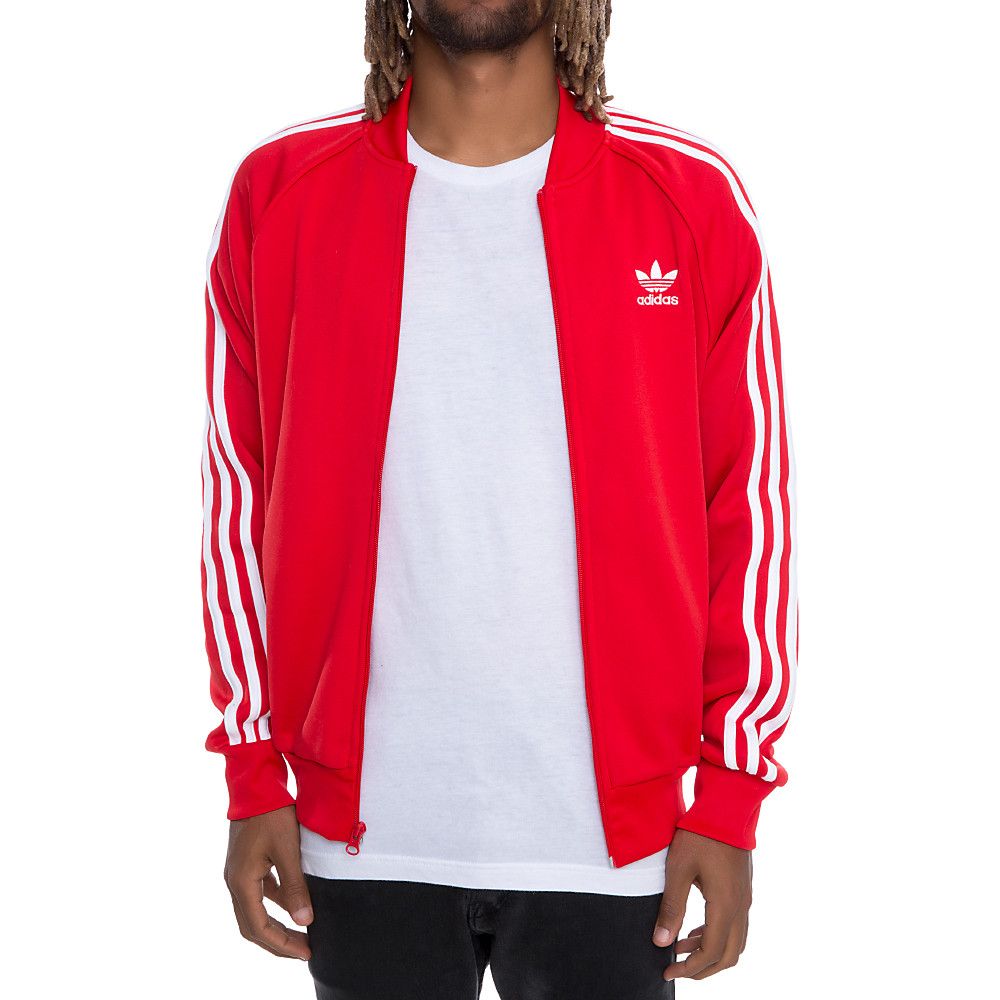 Adidas Men'S Superstar Track Jacket Red | Shiekh.com