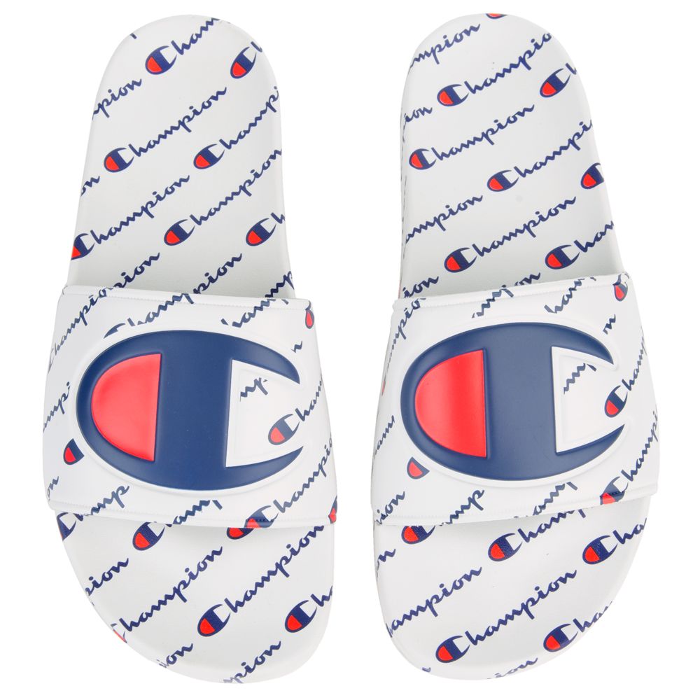 MEN'S CHAMPION IPO REPEAT SLIDES white