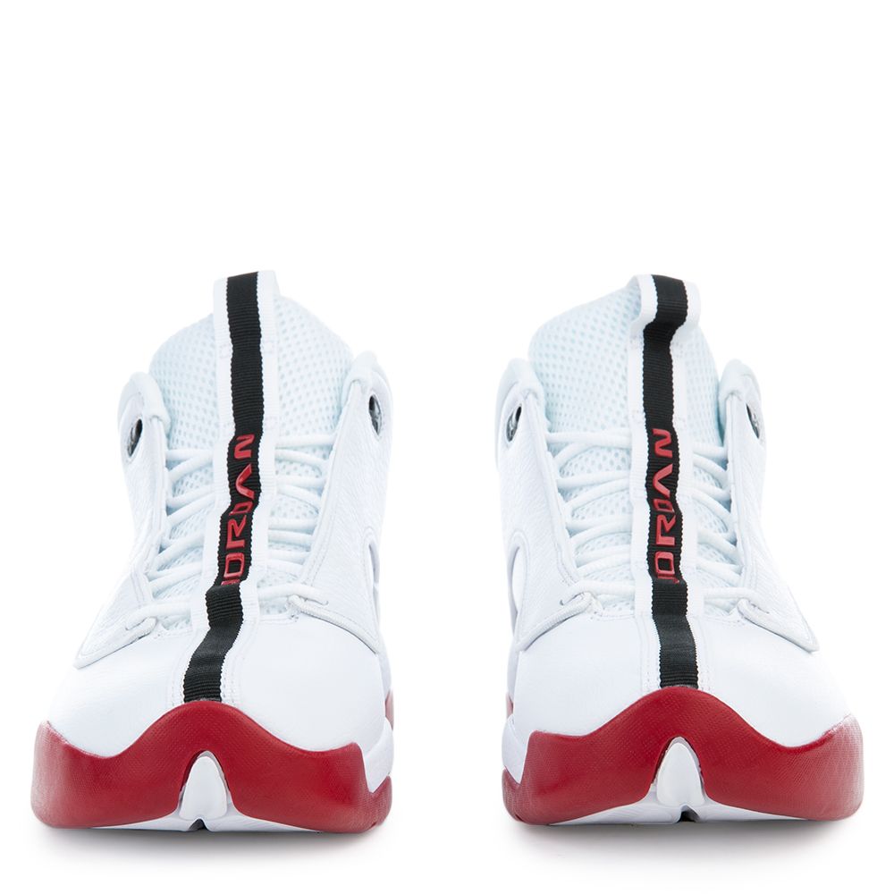 jumpman jordans red and white