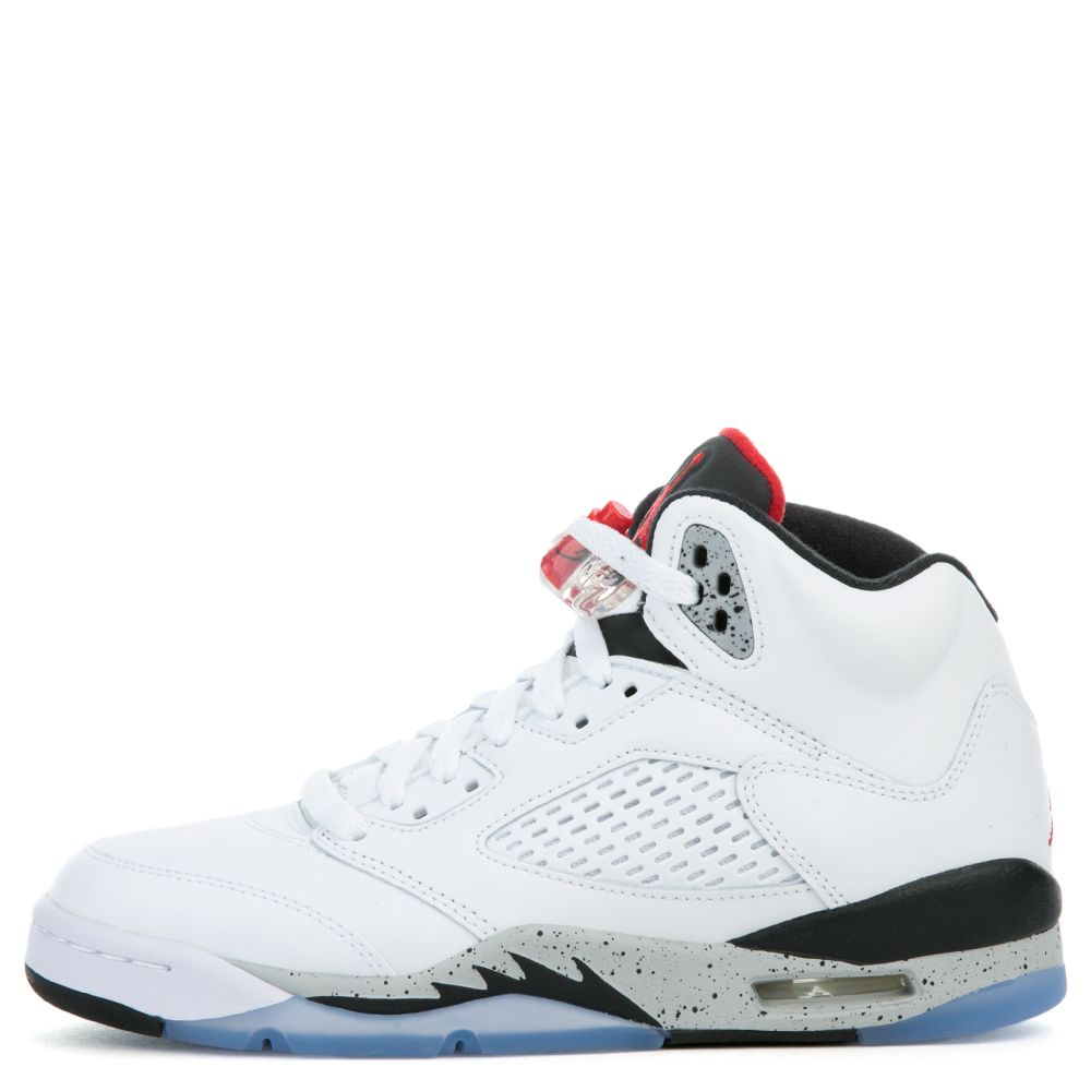 Air Jordan 5 Retro WHITE/UNIVERSITY RED-BLACK-MATTE SILVER