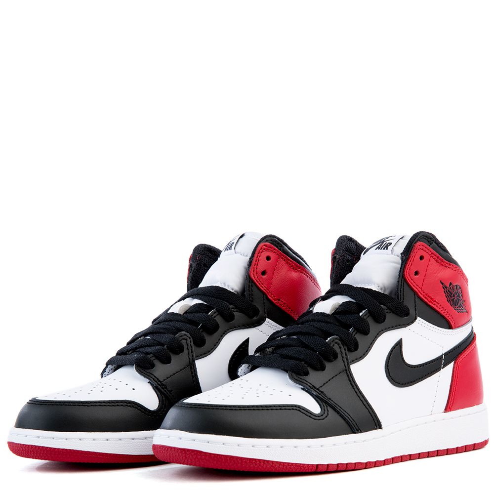 AIR JORDAN 1 RETRO HIGH OG (GS) SHOE White/Black/Red