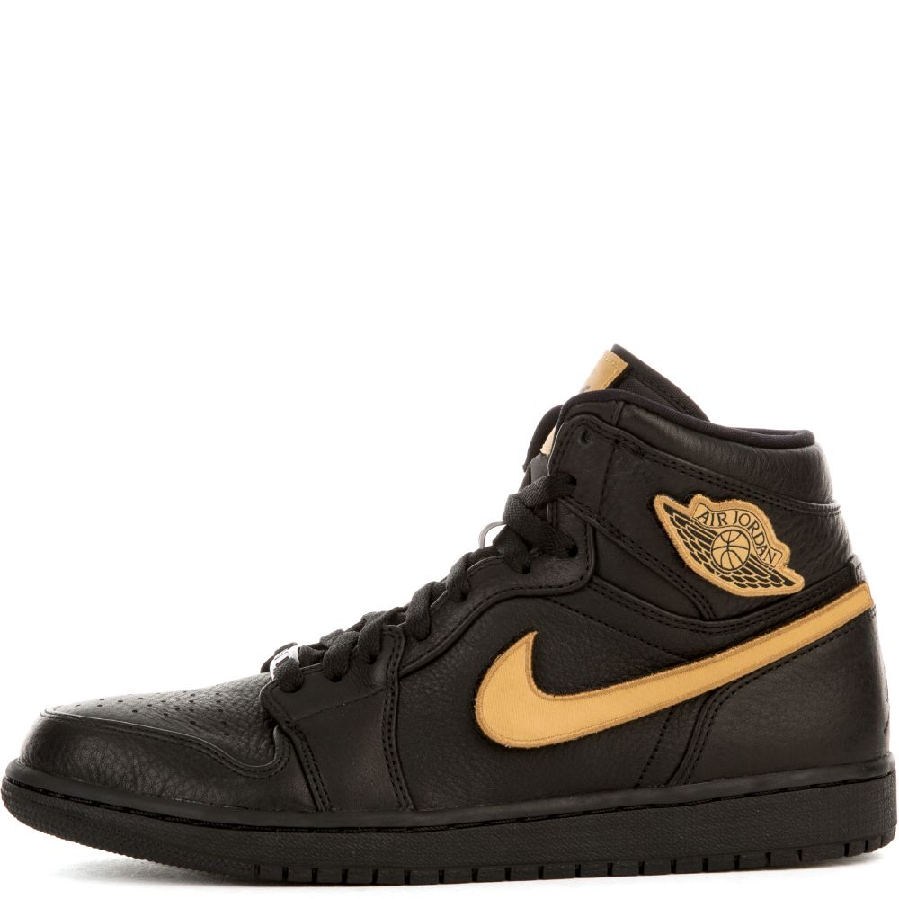 AIR JORDAN 1 RETRO HIGH BHM BLACK/METALLIC GOLD-BLACK