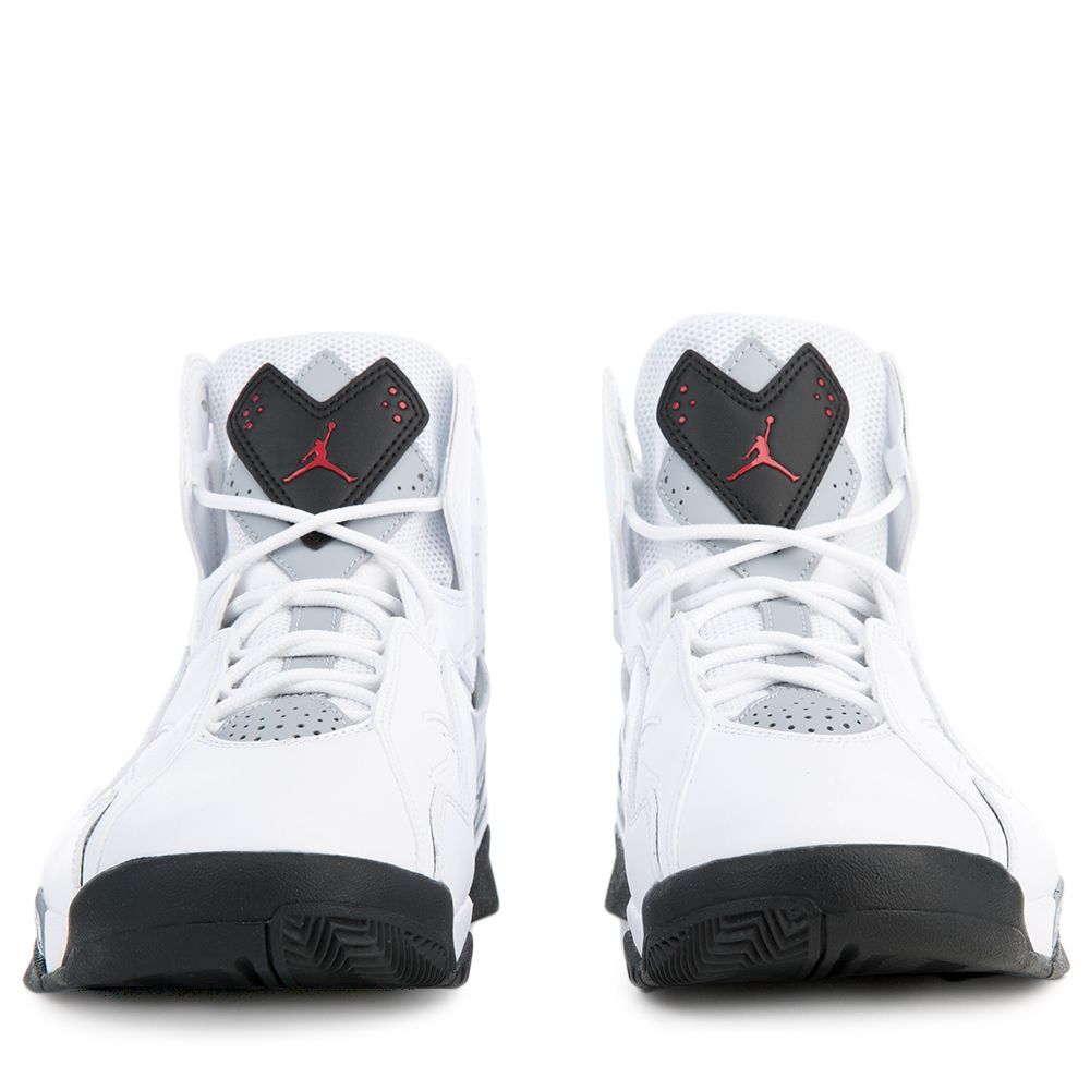 jordan true flight black gym red