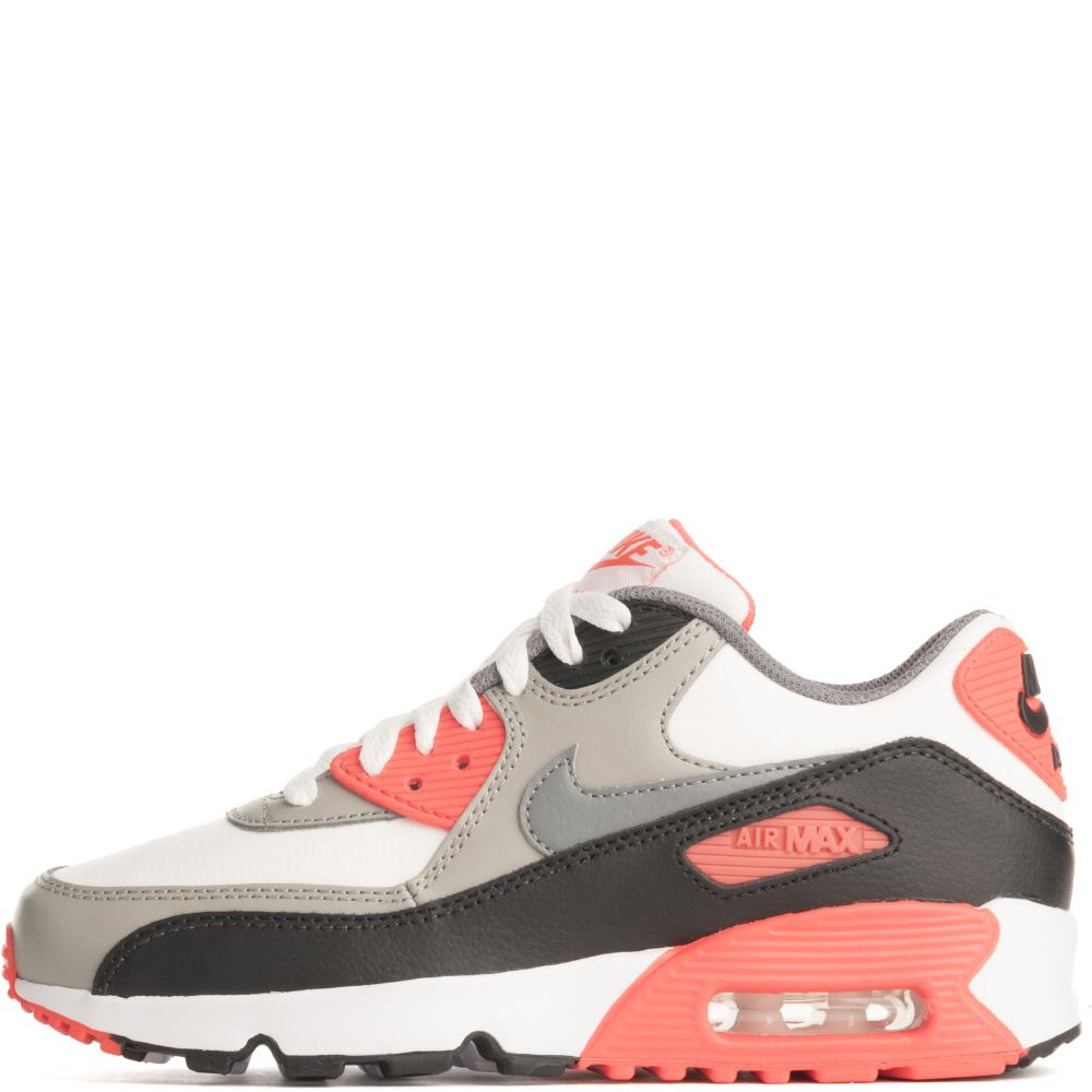 AIR MAX 90 LEAT (GS) WHITEMEDIUM GREYINFRAREDCOOL GREY AIR MAX 90 LEAT (GS) WHITEMEDIUM GREYINFRAREDCOOL GREY