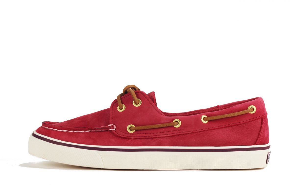 Sperry Topsider Bahama Red Boat Shoe Red