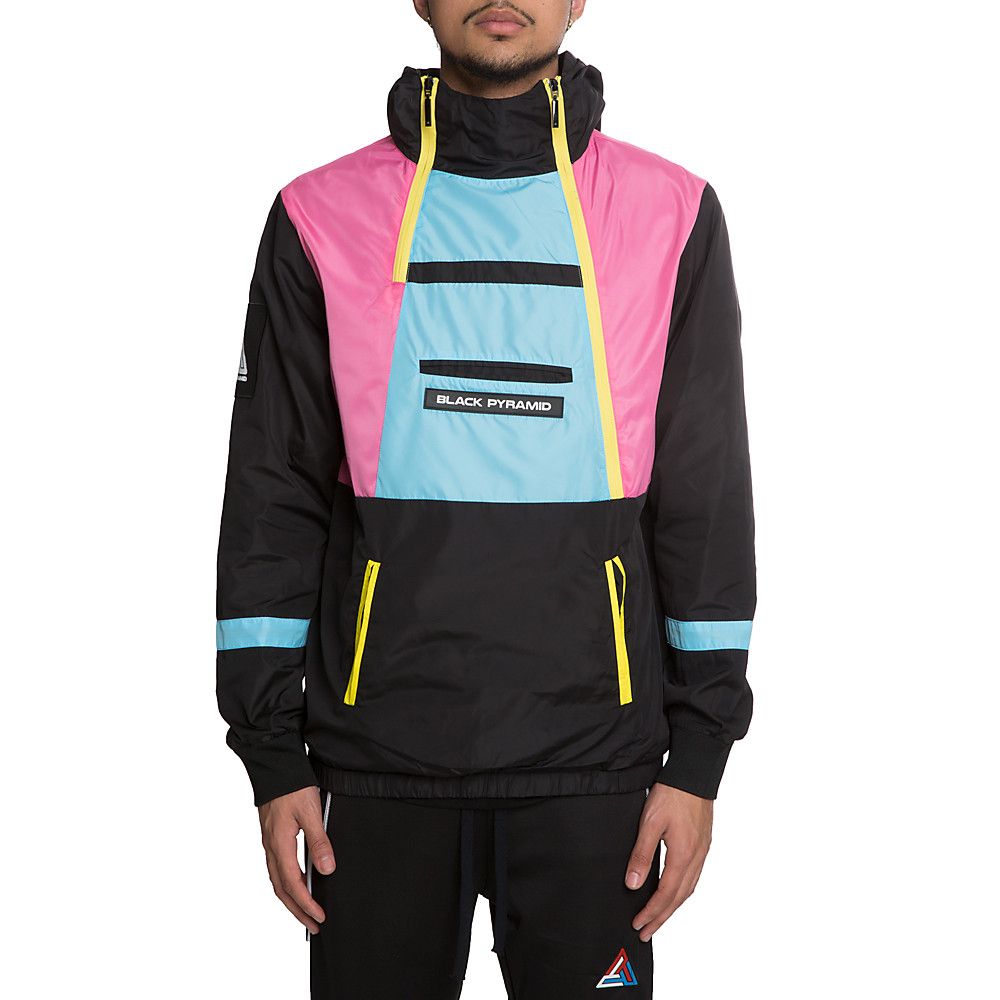 Men's Black Pyramid Tech Jacket Black/Pink