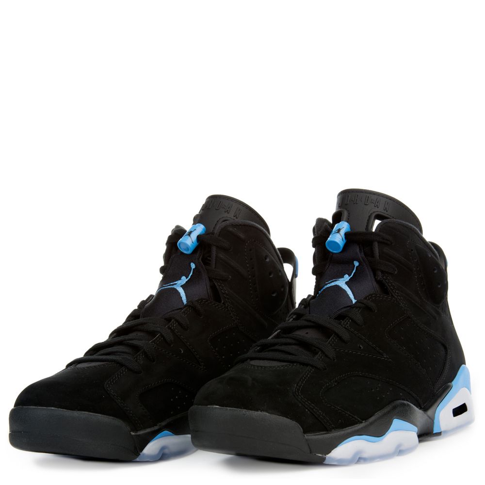 air jordan 6 retro black university blue