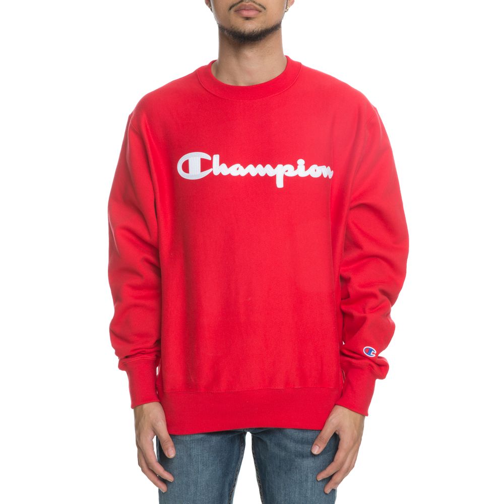 mens red champion sweatshirt