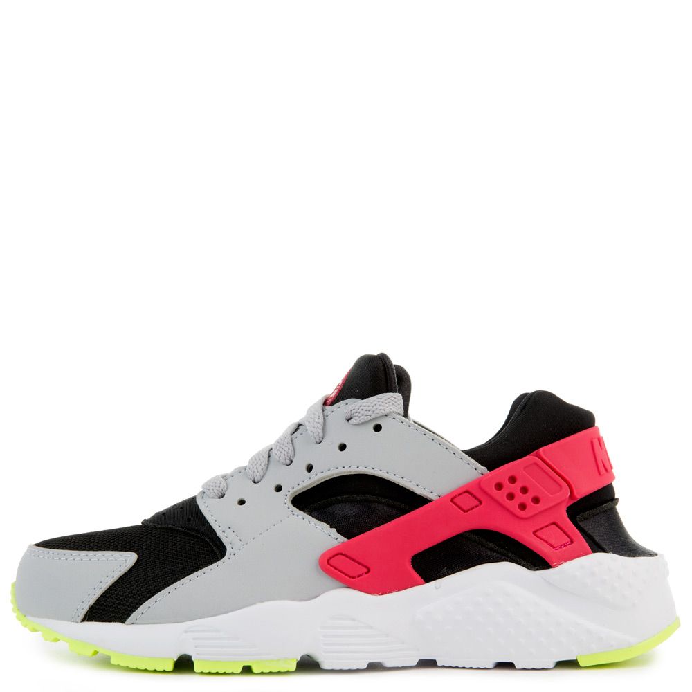 (GS) HUARACHE RUN BLACK/RUSH PINK,WOLF,GREY,VOLT