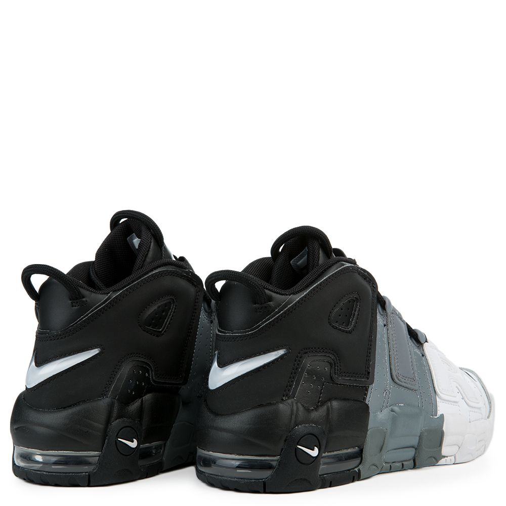 nike air uptempo black grey white