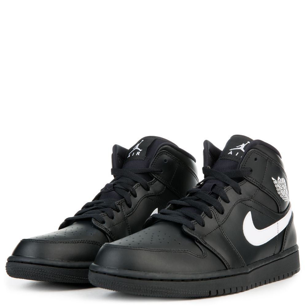 men's air jordan 1 mid black