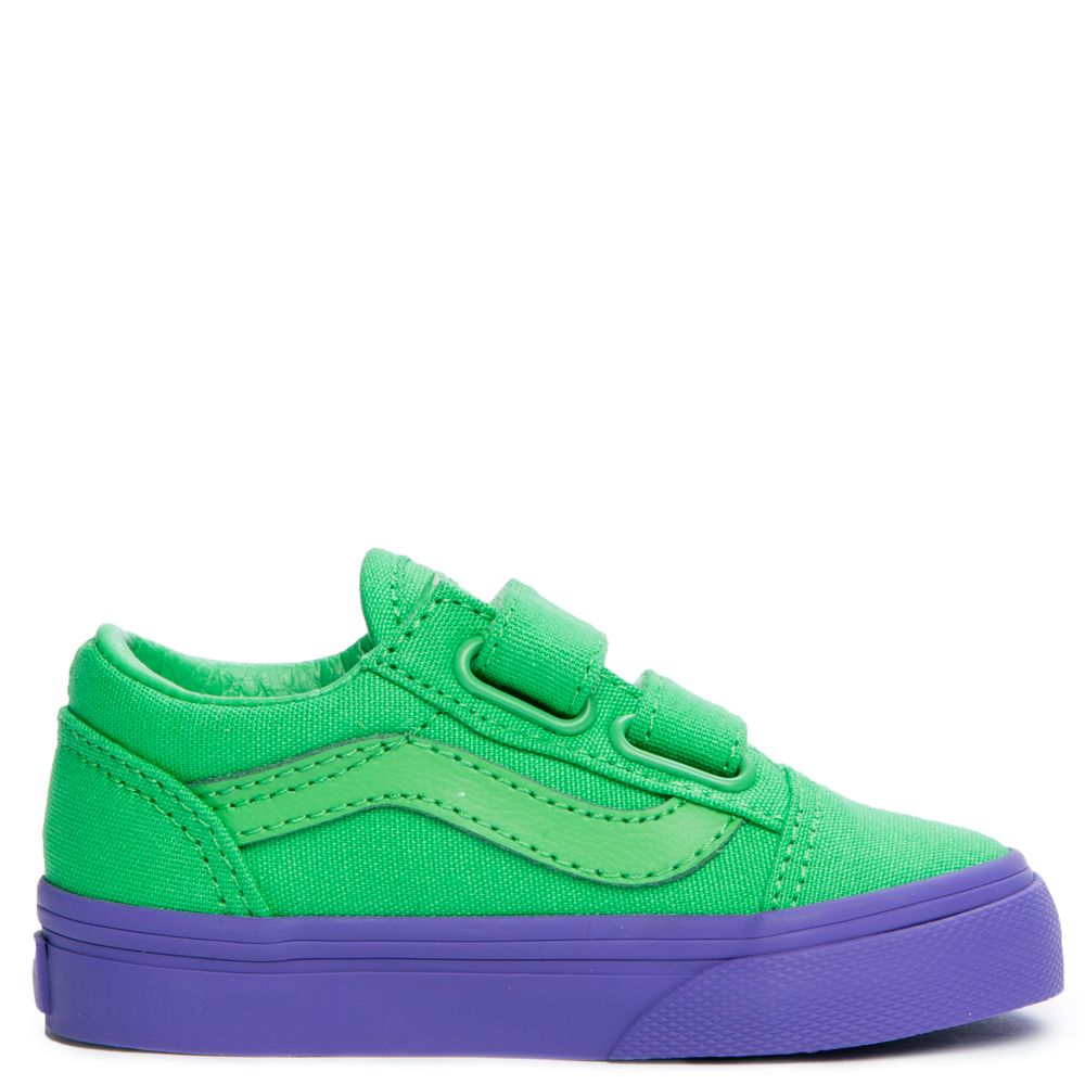 TODDLER VANS OLD SKOOL V GREEN/PURPLE