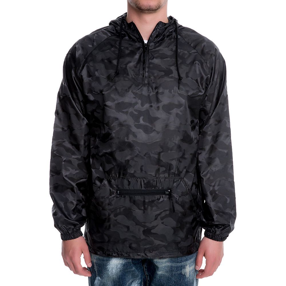 black anorak jacket men's