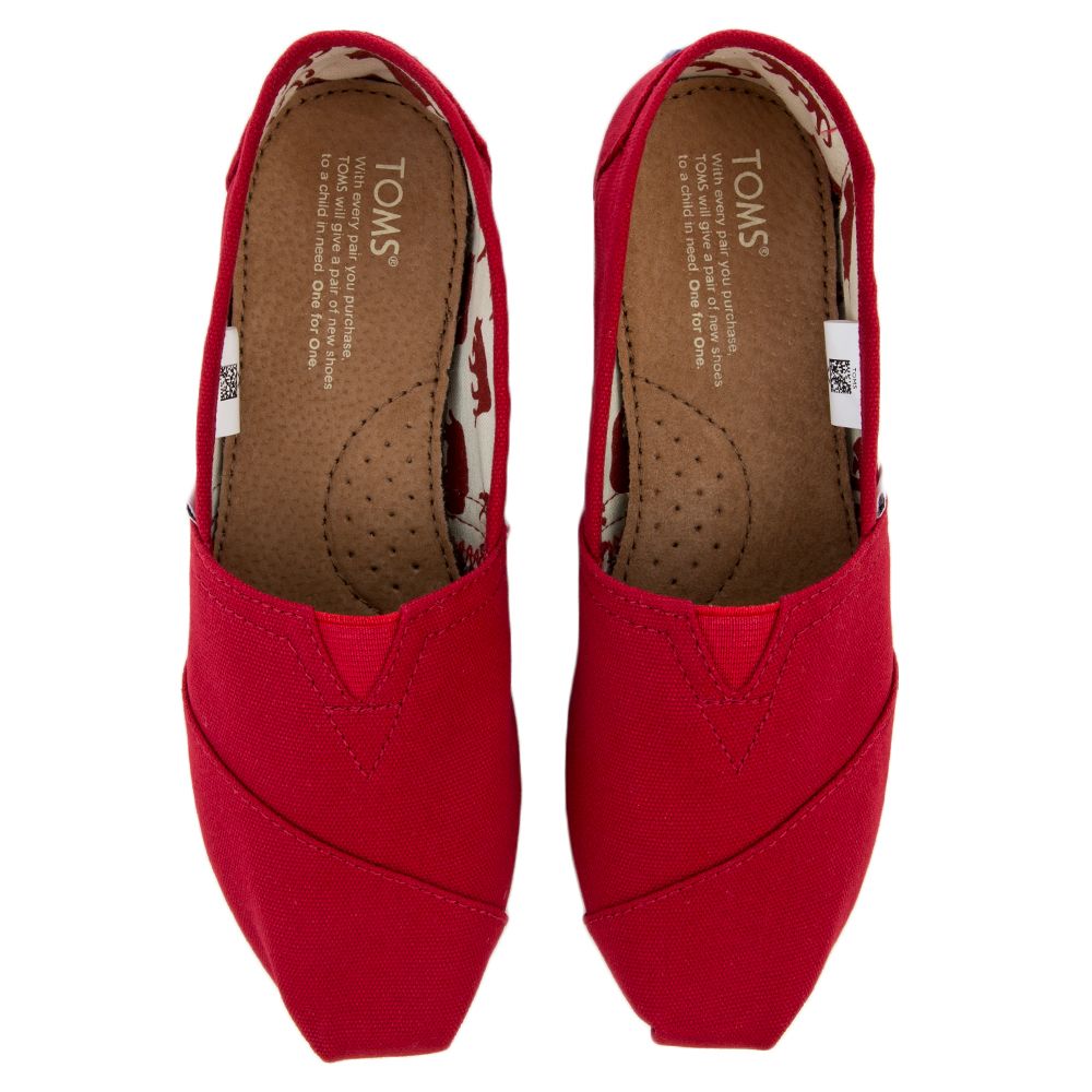 TOMS Toms Classic Canvas Women s Flats 001001B07 RED Shiekh