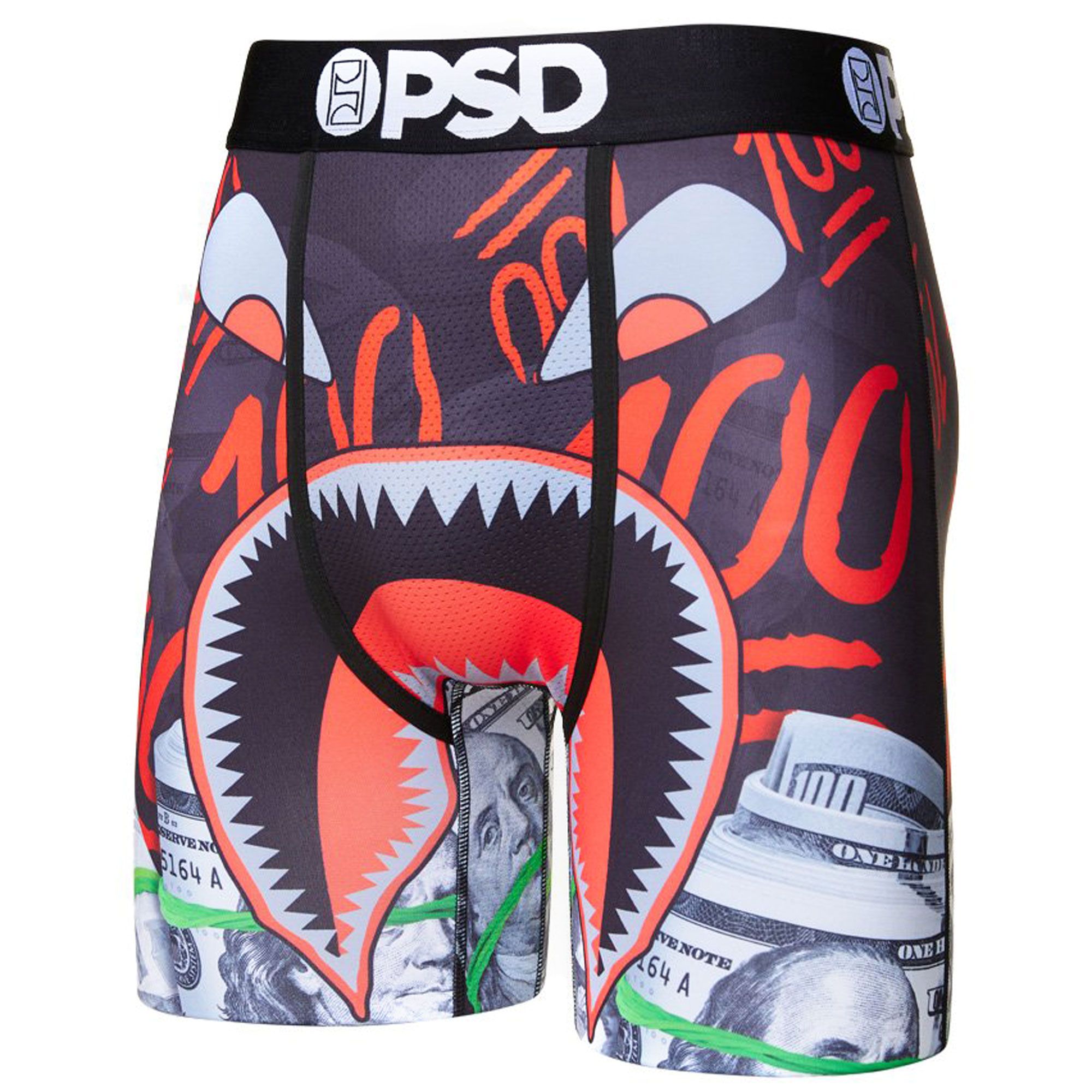 PSD Underwear Men's Boxer Brief Gray Warface L Black