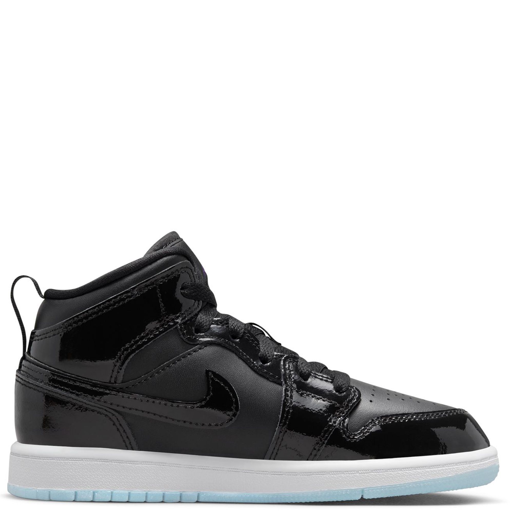 Amazon.com | Jordan 1 Mid Pre School Black/Dark Concord