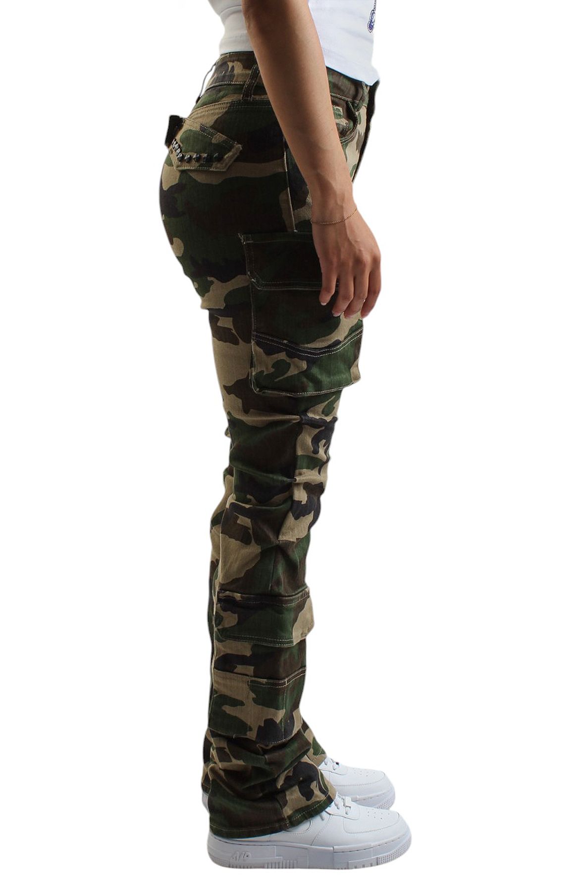 CIRCLE CARGO JEANS CAMO