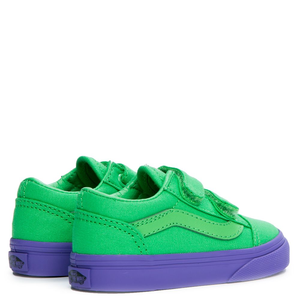 Purple green vans top