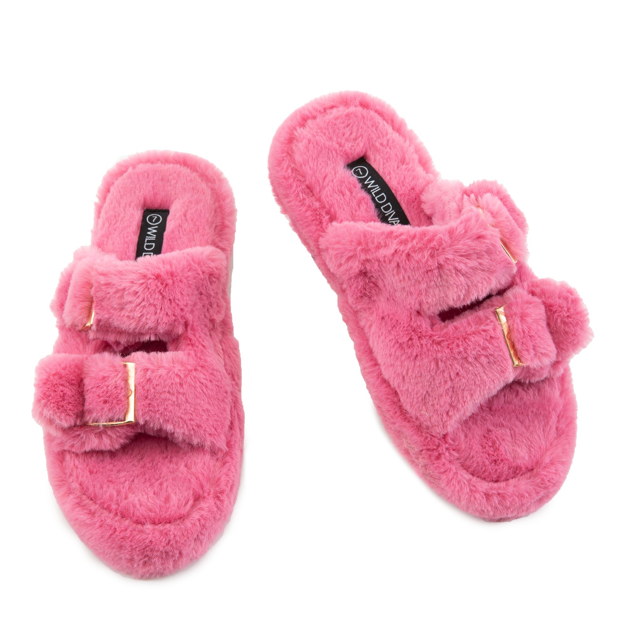 wild diva fur slides