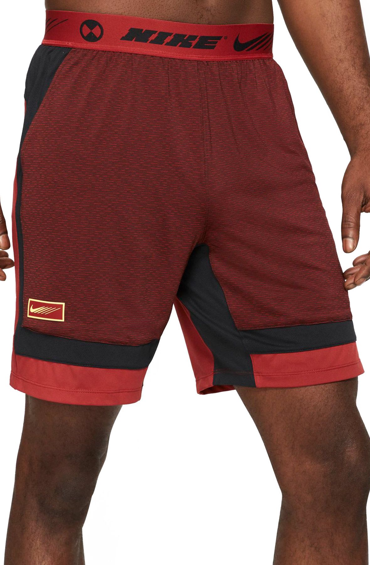 Nike Red Jersey Logo Woven Training Shorts With Pockets