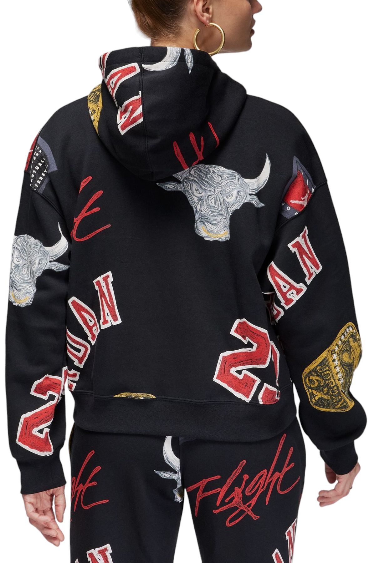 JORDAN Brooklyn Fleece Hoodie FZ9978 010 - Shiekh