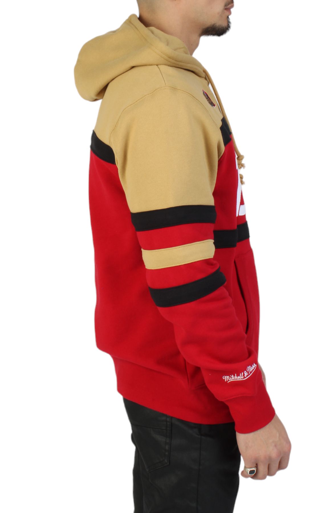 MITCHELL AND NESS Chicago Bulls Coach Hoodie FPHD6293-CBUYYPPPSCAR