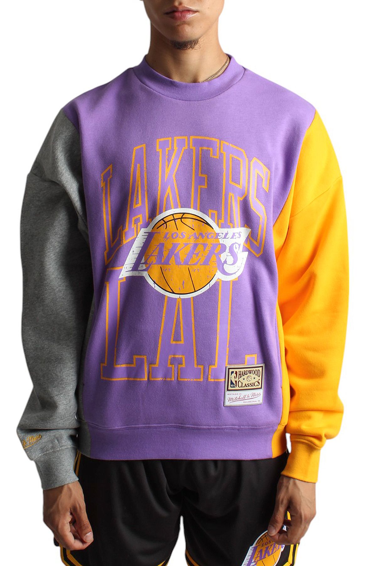 MITCHELL AND NESS NBA Los Angeles Lakers Split 3 Pullover