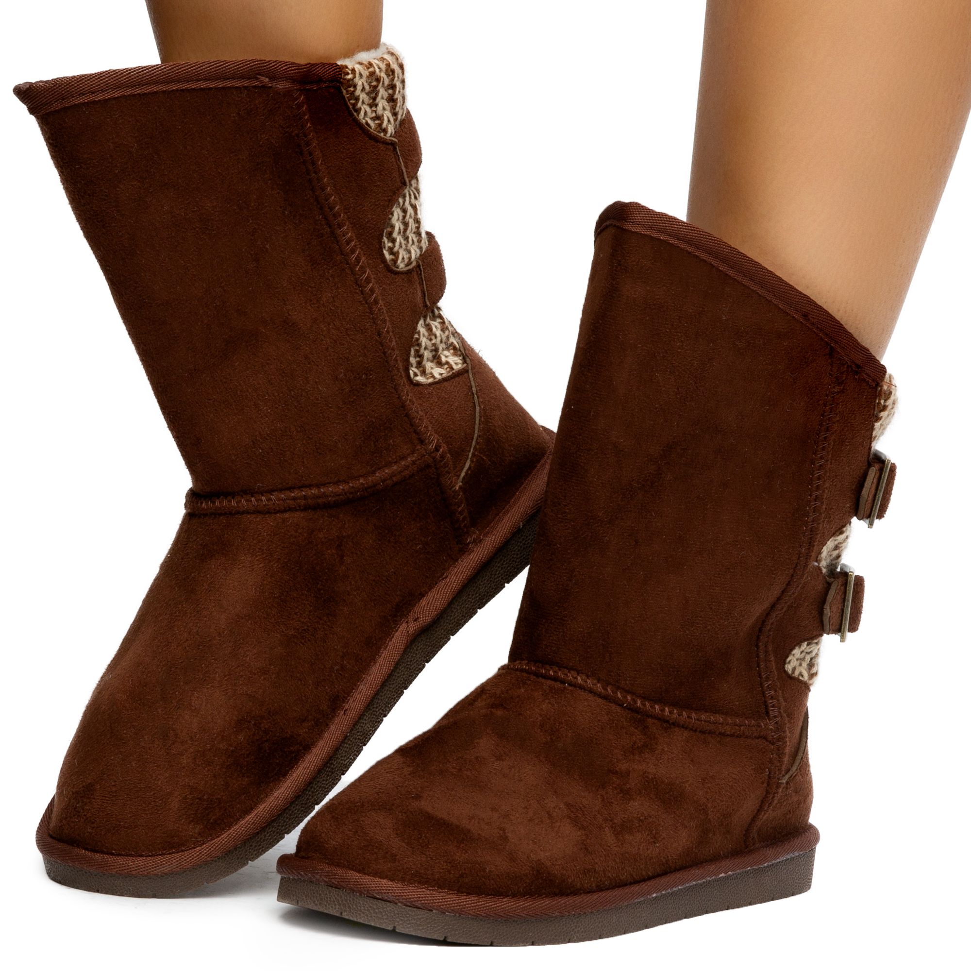 flat brown boots womens