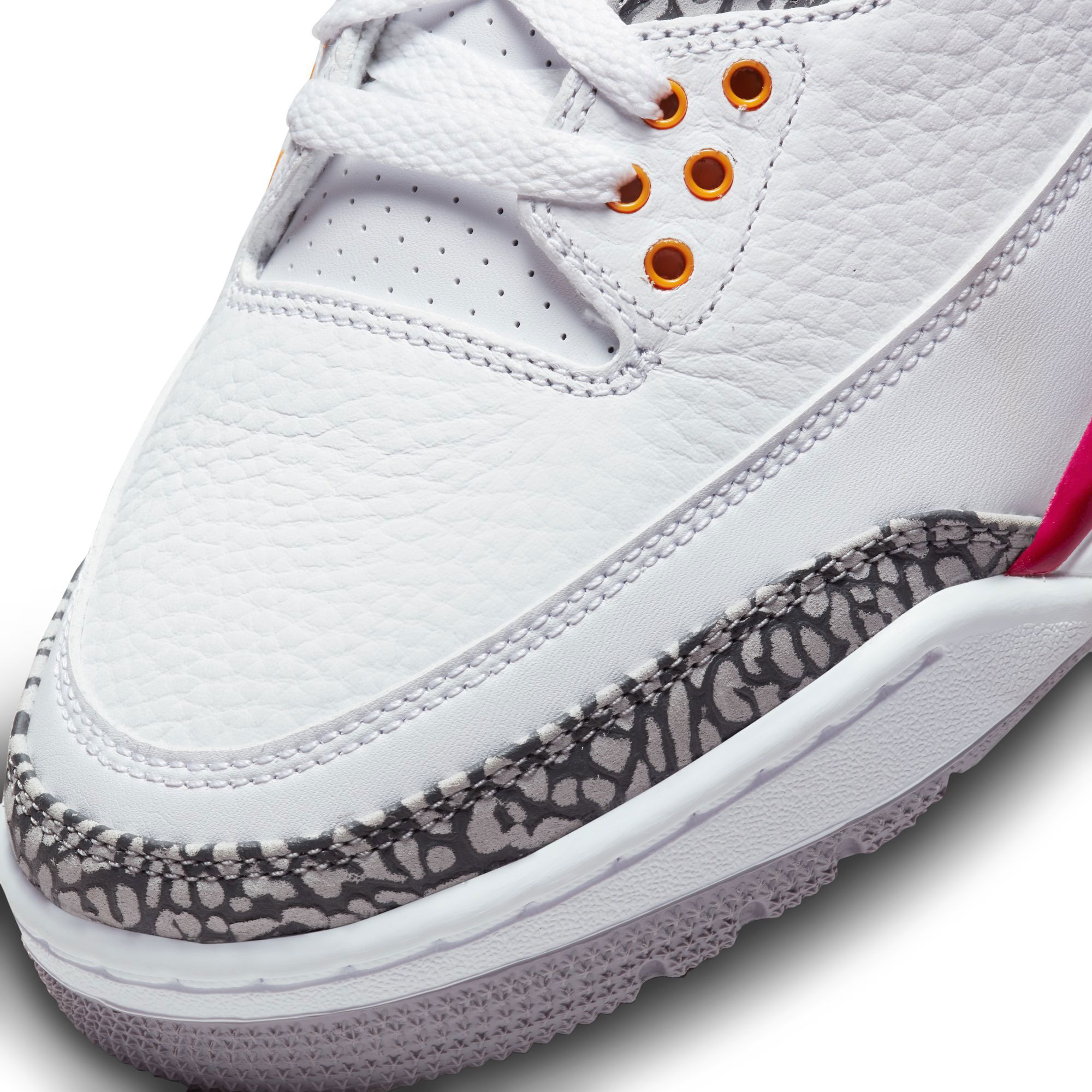 Nike Air Jordan 3 Retro White Cardinal CT8532-126 Men\'s Sneakers US 8.5 Air Jordan 3 White/Light Curry-Cardinal Red CT8532-126 - SoleSnk main image 4
