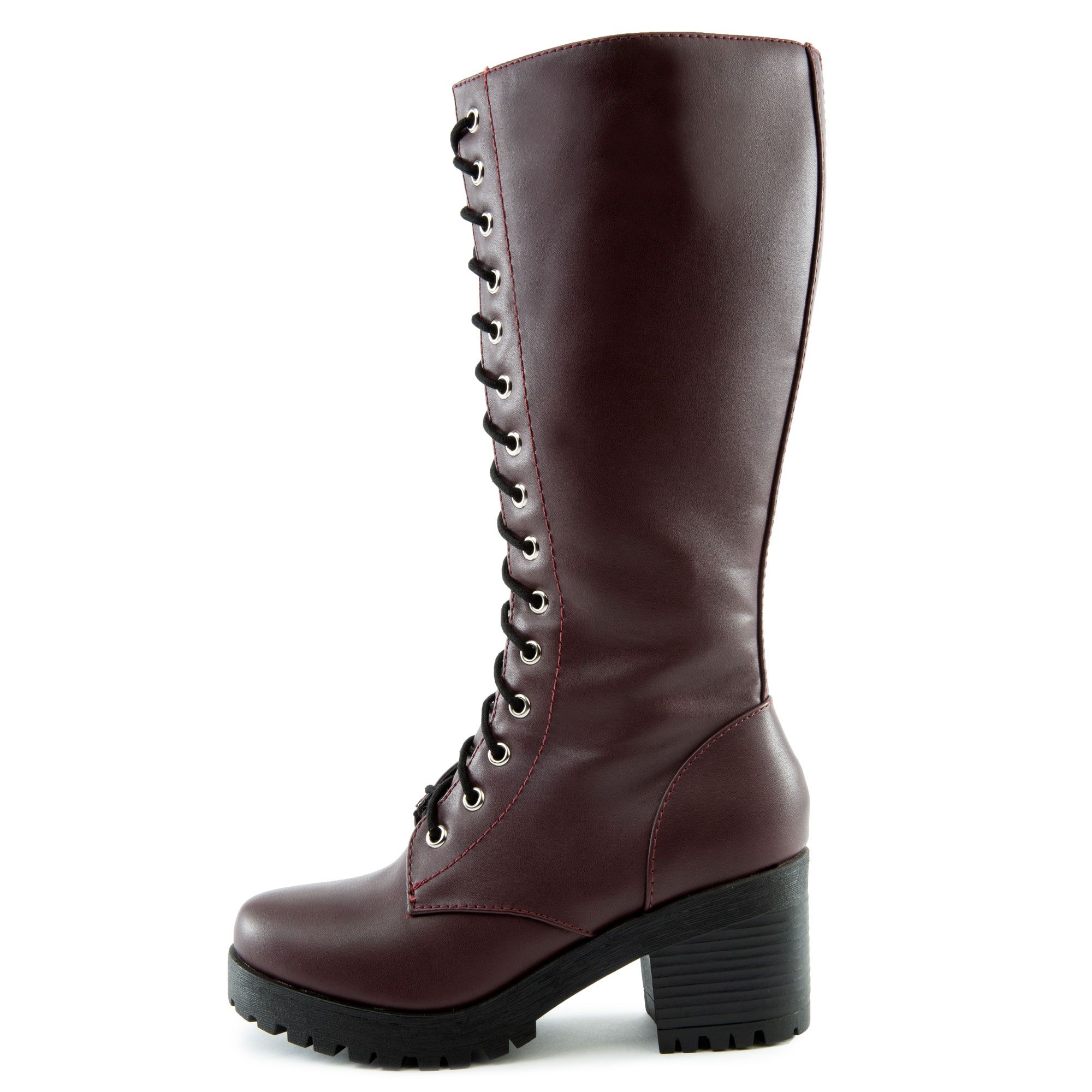 FORTUNE DYNAMICS Canopy-S Lace-Up Combat Boots FD CANOPY-S-WINE - Shiekh