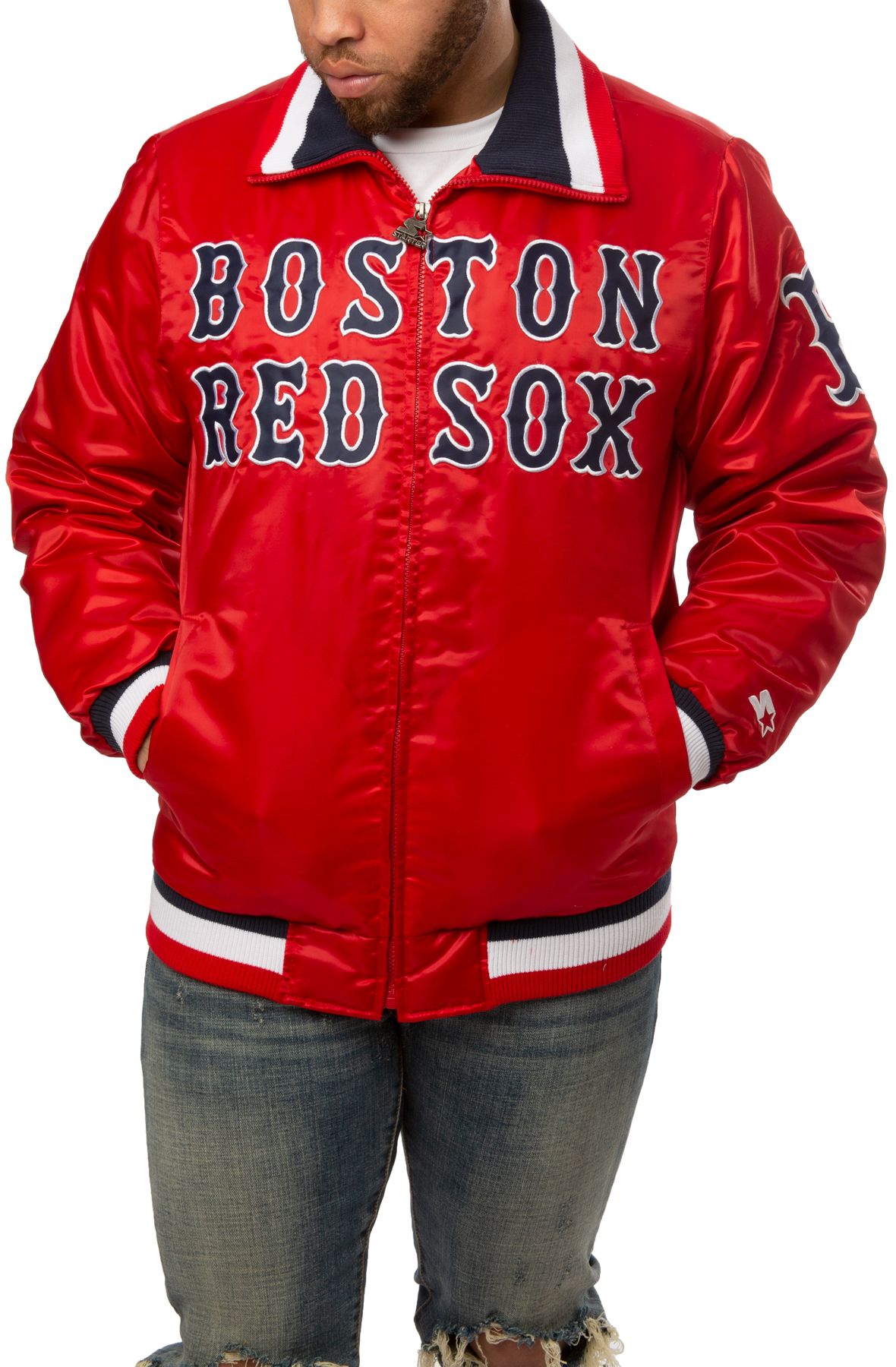 Custom Boston Red Sox Men's Backer T-Shirt - Ash