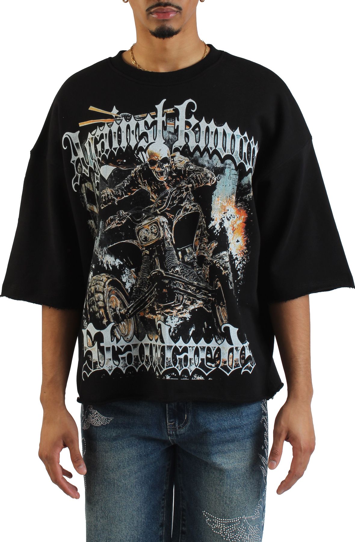 AKS Havoc Crop T-Shirt AKFEB25TS_05BLK - Shiekh