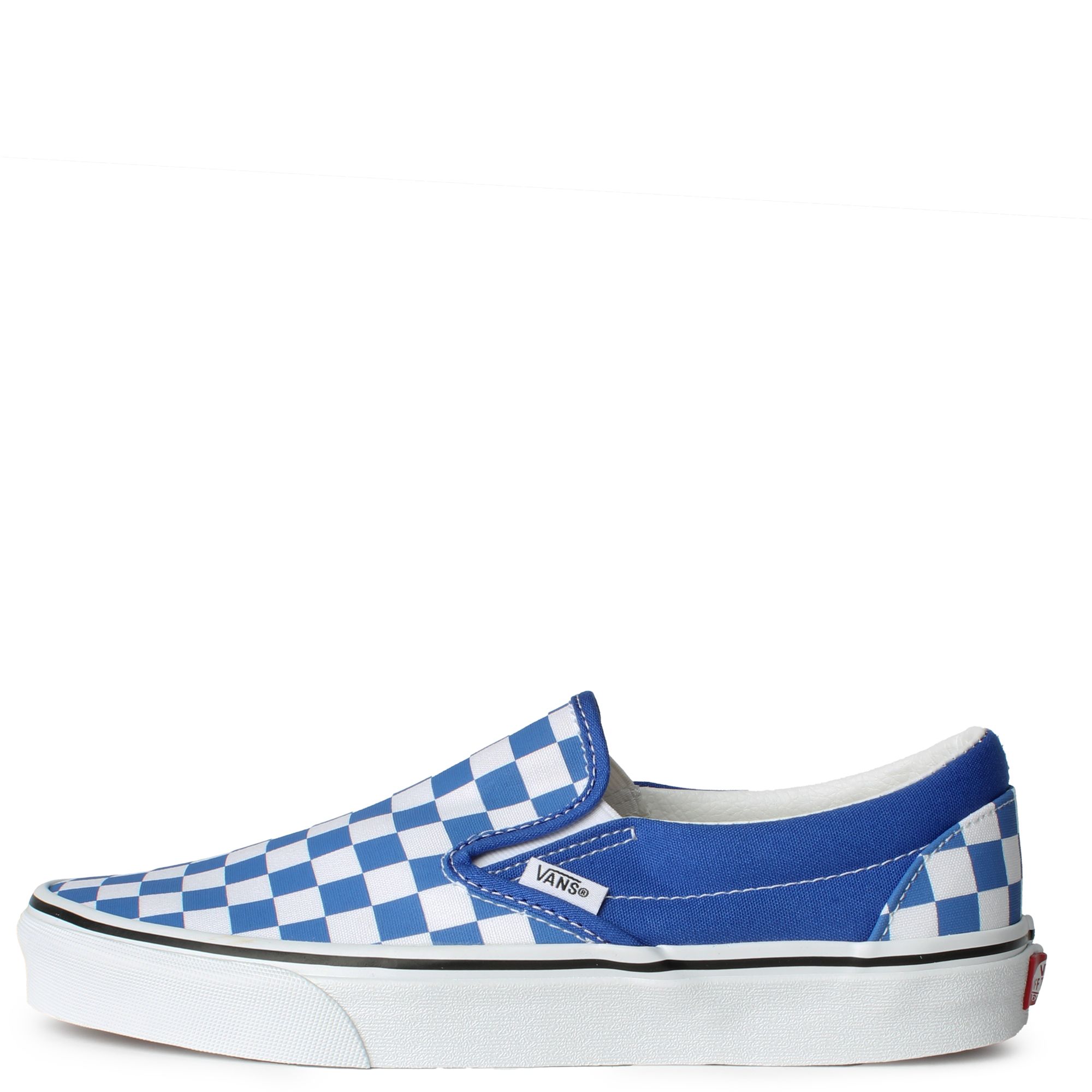 Vans Slip On classic checkerboard sneakers in blue