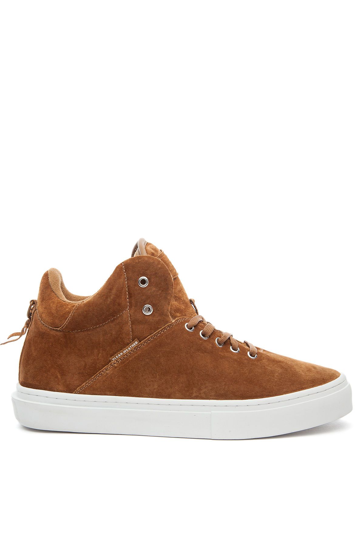 Clear Weather Tan Suede High-Top Sneakers KENNY – Clearweather Brand main image 2