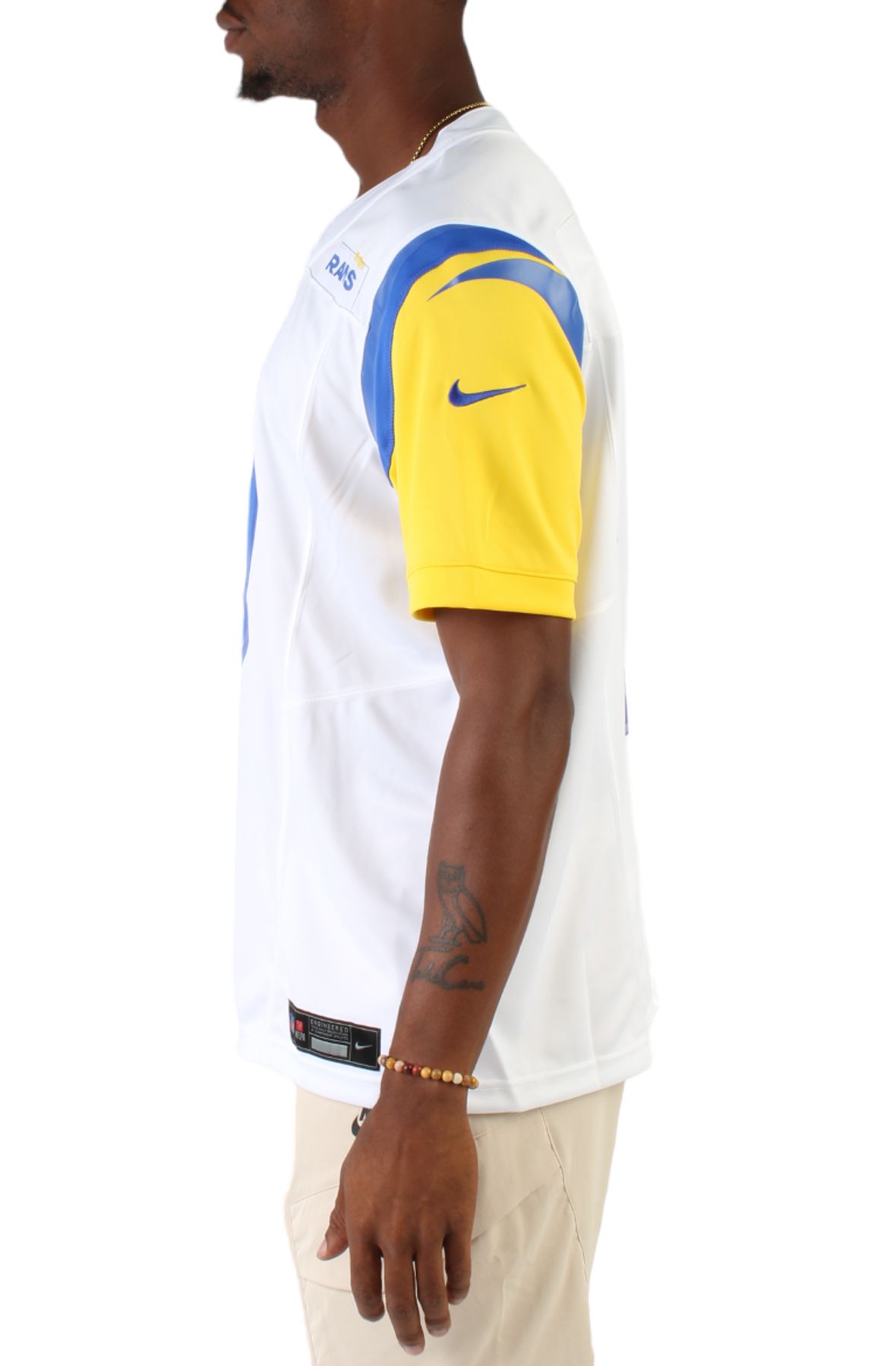 Nike Women's Fashion (NFL Los Angeles Rams) High-Hip T-Shirt in Blue, Size: 2XL | NKZZ96J95-06V