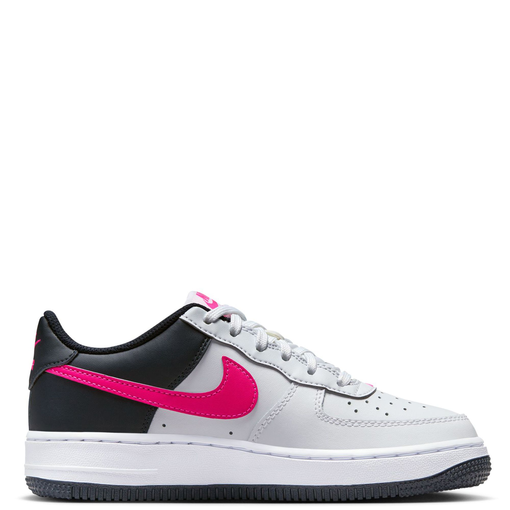 Air force 1 dark grey/black/white outlet grade school boys' shoe