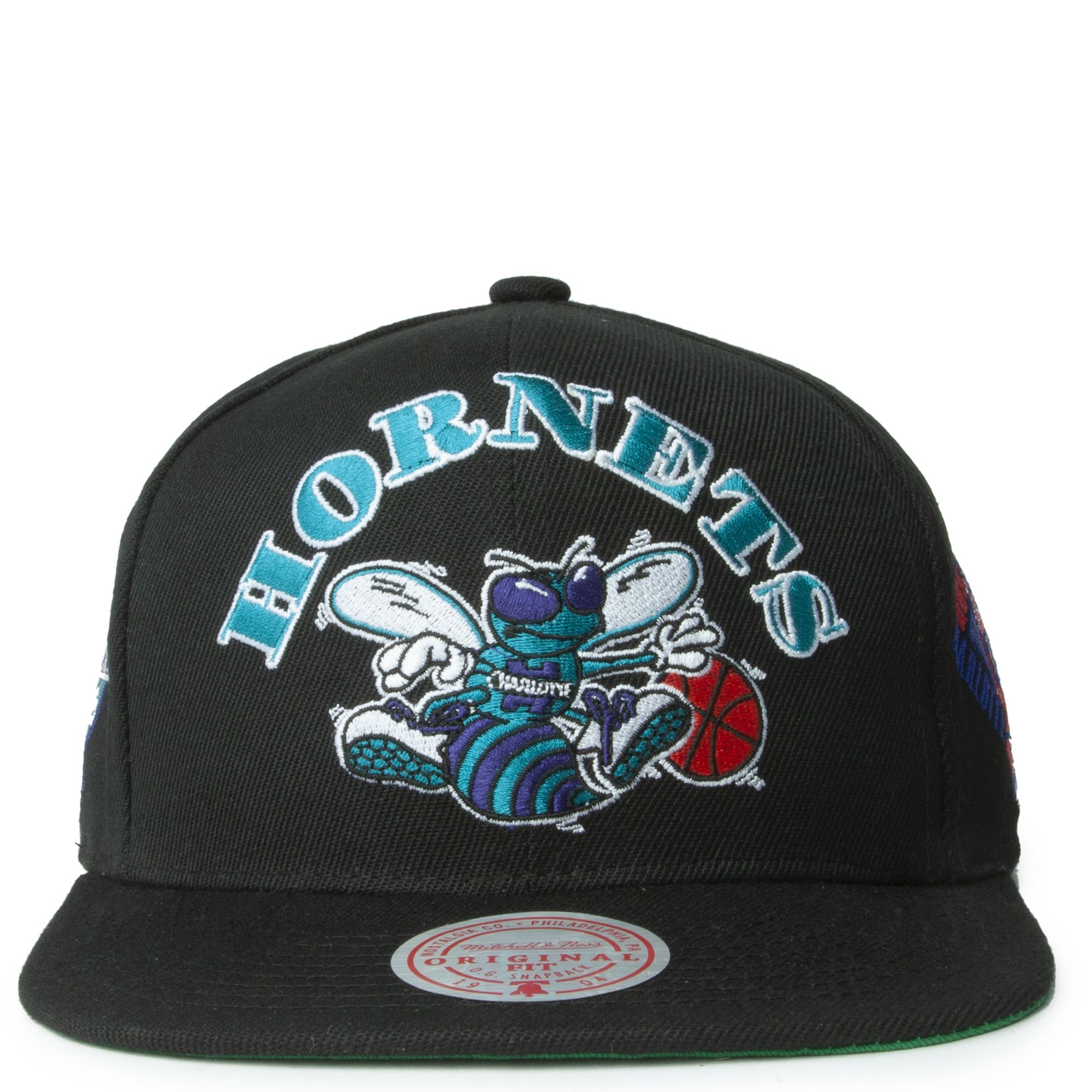 mitchell and ness charlotte hornets snapback