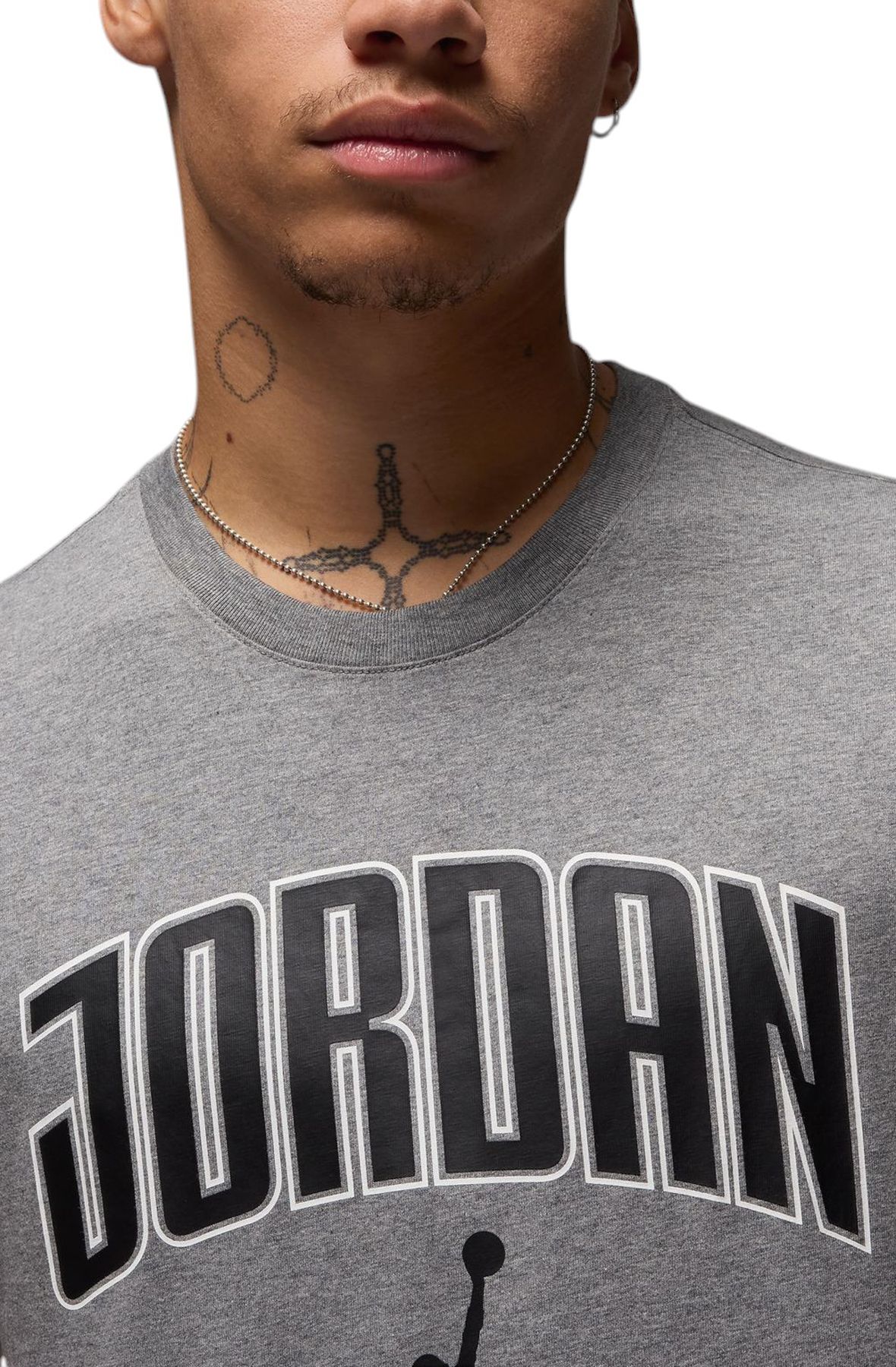 ★Nike★ Jordan NBA T-Shirt M Carbon Heather Black HQ0009091 JORDAN T-shirt HQ0009 091 - Shiekh