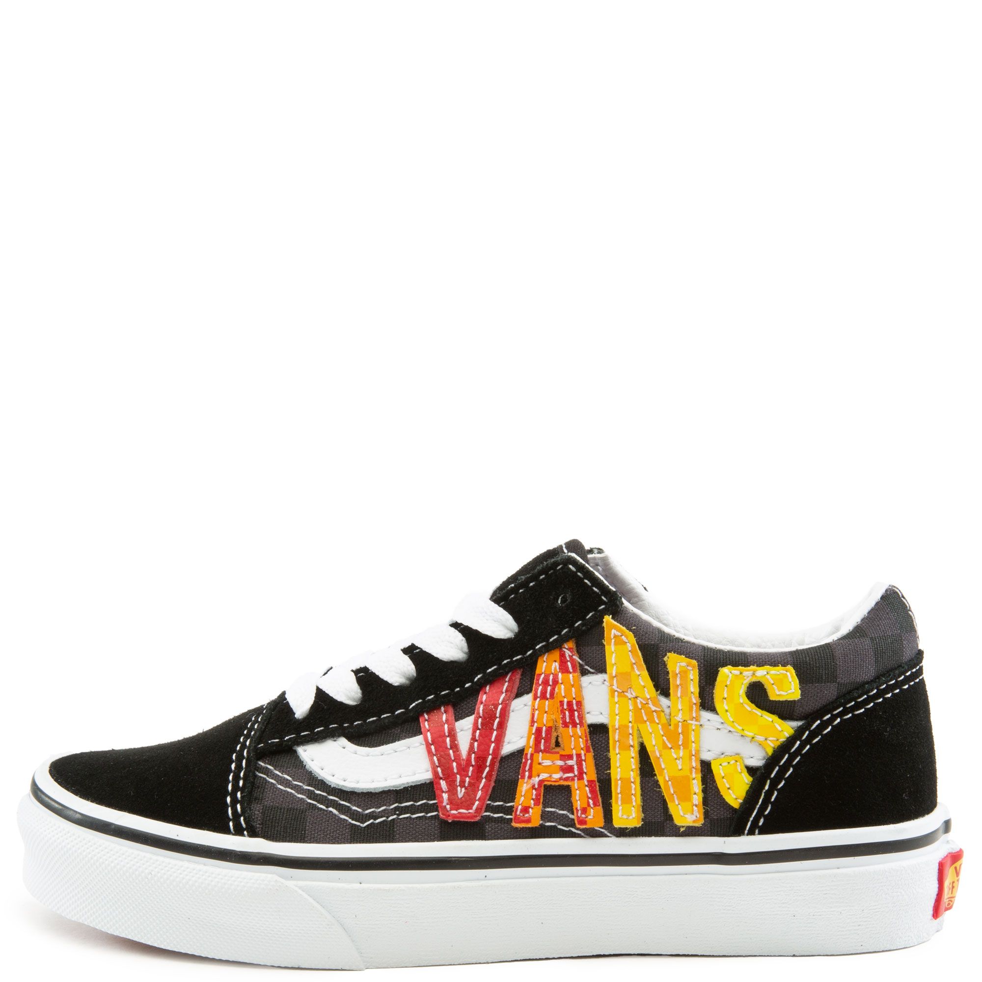 Old school vans flame best sale