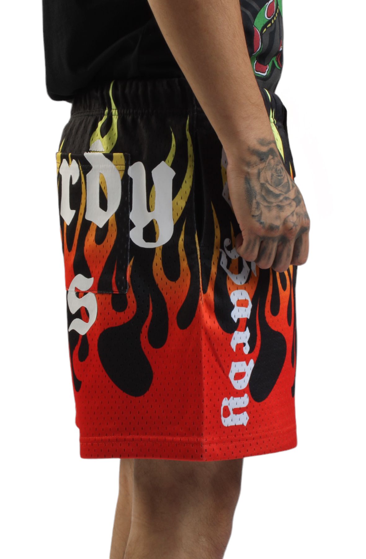 ED HARDY Fire Skull Shorts EHM8004-D - Shiekh