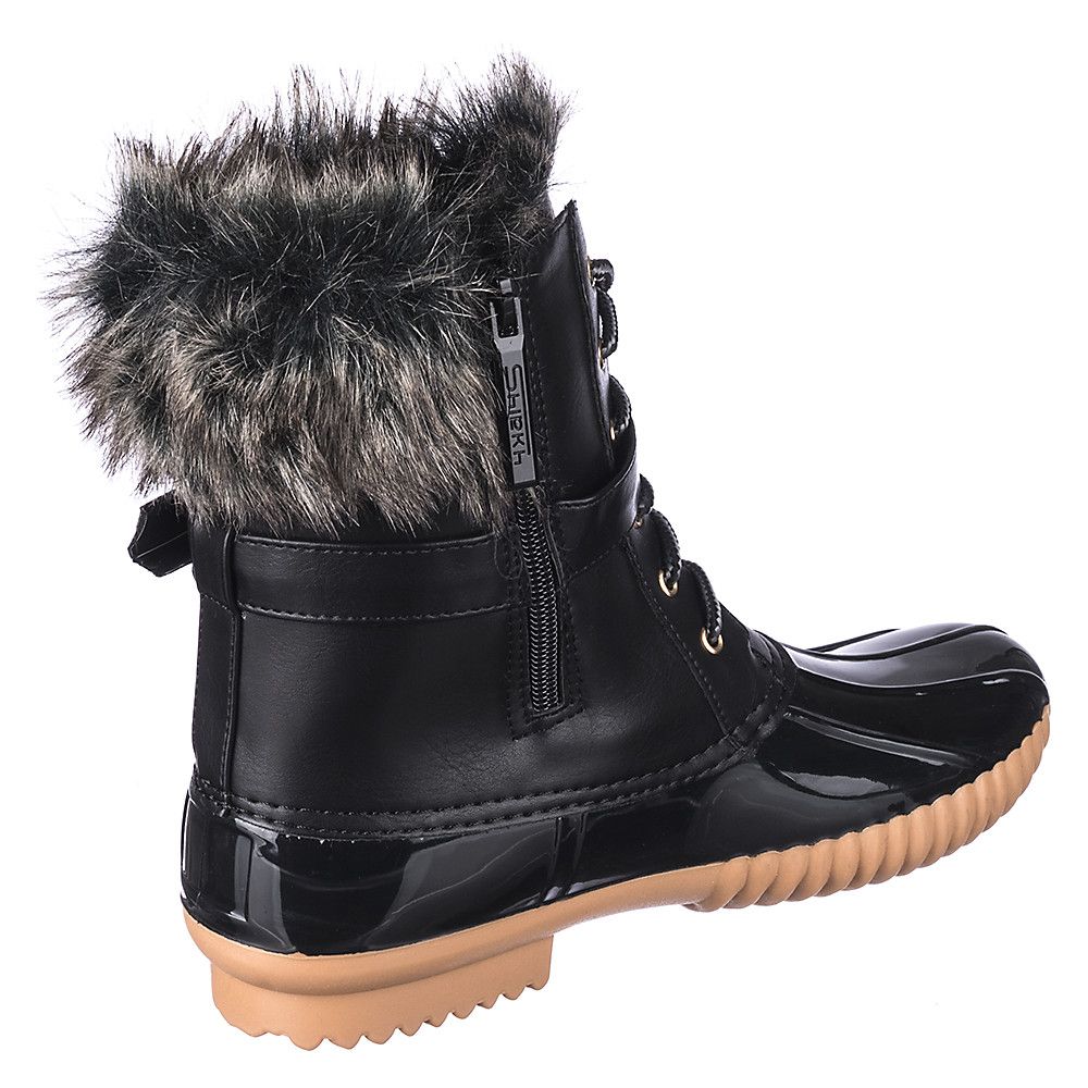womens duck boots with fur