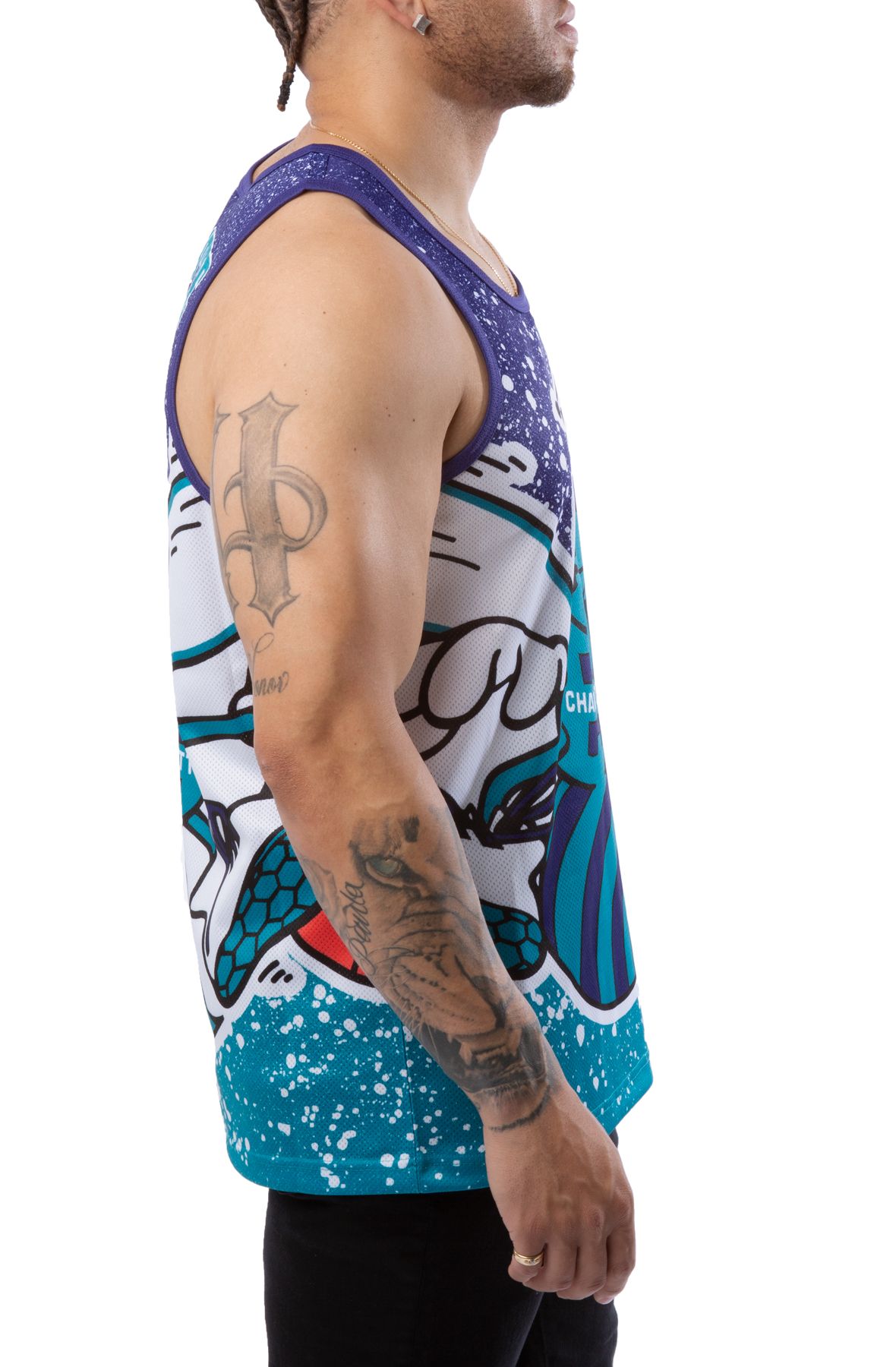 MITCHELL AND NESS Charlotte Hornets Jumbotron Sublimated Jersey MSTKAJ19070-CHOHRBL - Shiekh