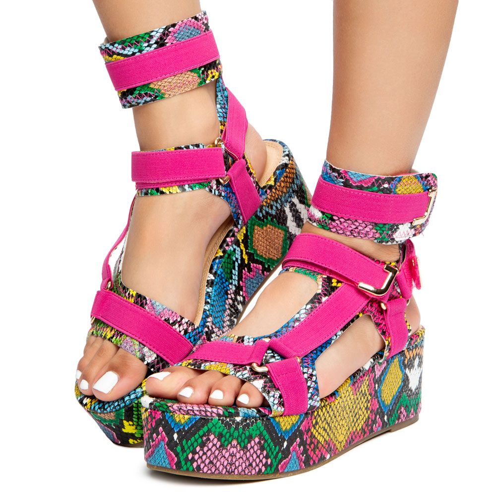 LILIANA Barista-3 Wedge Sandals BARISTA-3-MUSN - Shiekh
