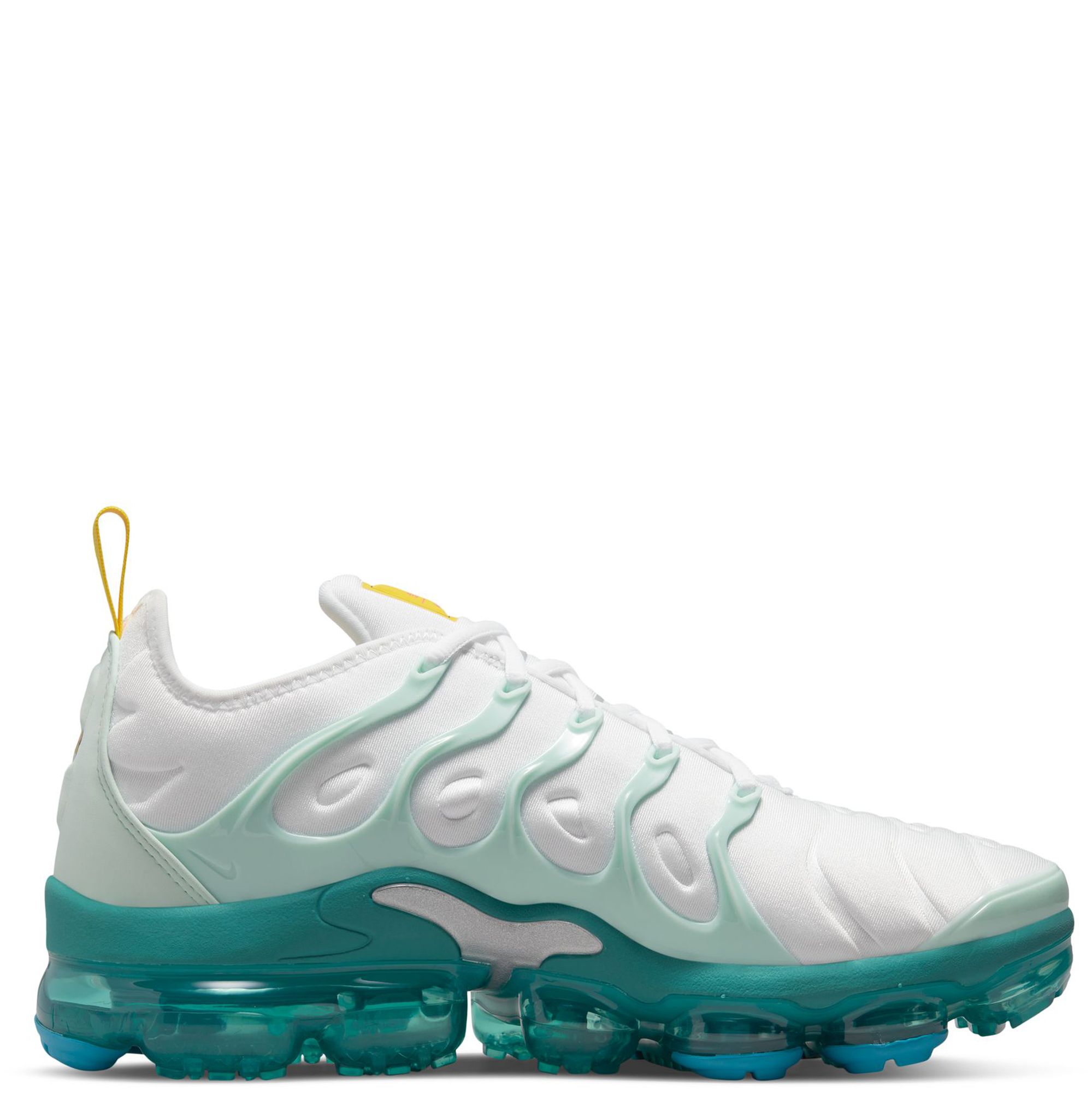 white and teal vapormax