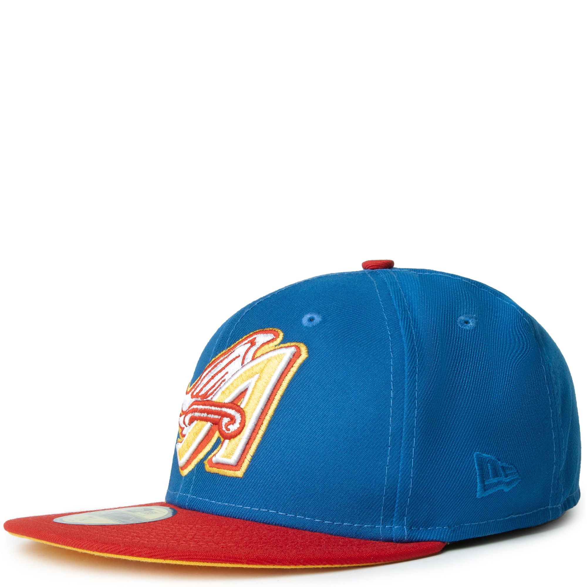 MLB ANGELS NEW ERA CAP BABY BLUE RED 7 5/8 HATCLUB STYLE
